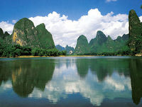 River during the day in China