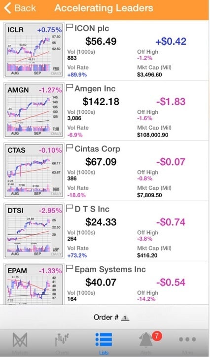 MarketSmith Mobile App