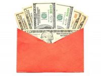 Envelope full of money