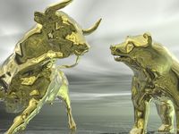 yellow bull and bear