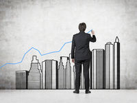 Real estate growth stock image