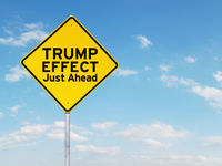 Trump effect on a road sign