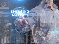 Man pointing at the words Emerging Markets