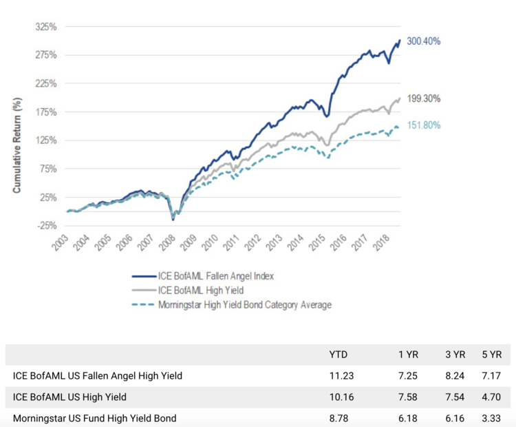 Fallen Angels vs. High Yield Bonds