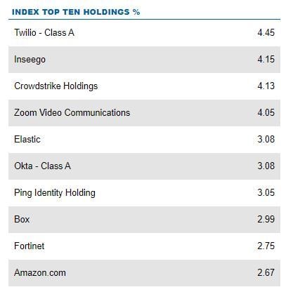 Index Top Ten Holdings