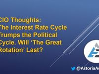 CIO Thoughts: The Interest Rate Cycle Trumps the Political Cycle