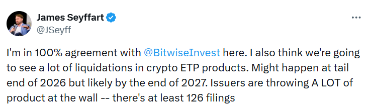 James Seyffart on Crypto